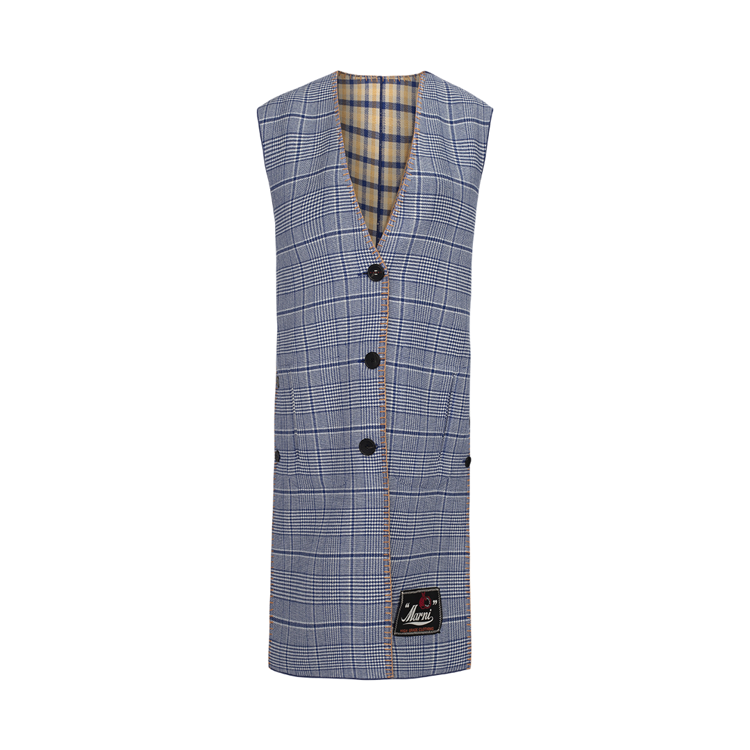 Checked Reversible Waistcoat | Front view of Checked Reversible Waistcoat MARNI