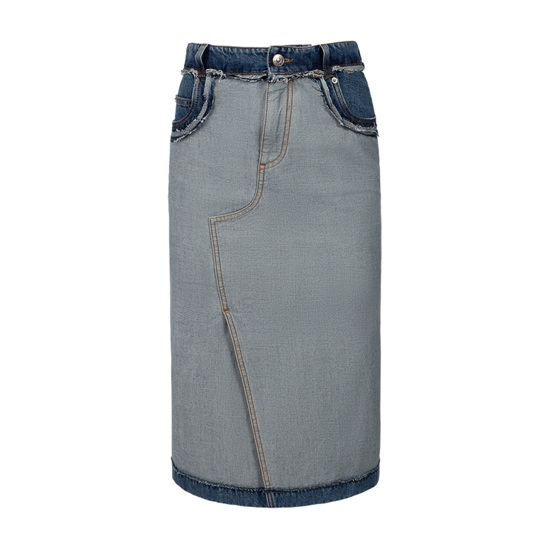Five-Pocket Denim Midi Skirt | Front view of Five-Pocket Denim Midi Skirt MARNI