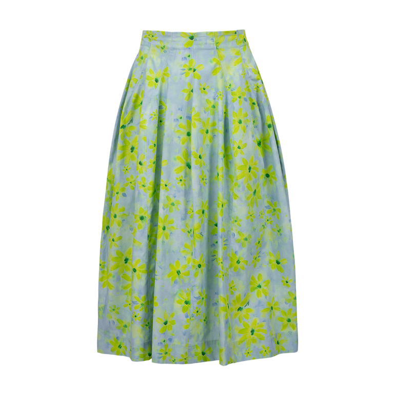 High-Waisted Poplin Skirt | Front view of High-Waisted Poplin Skirt MARNI