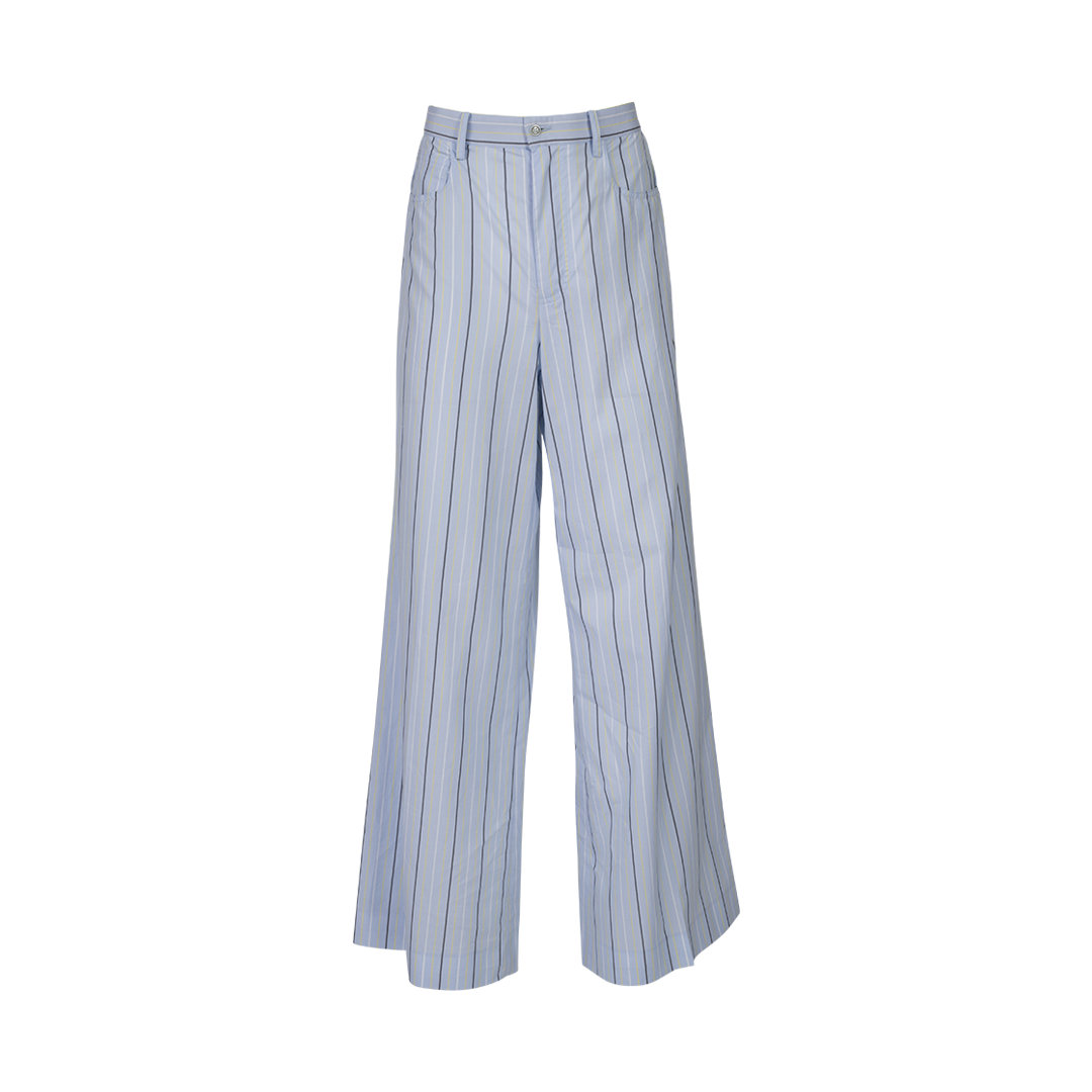 Pinstripe Palazzo Trousers | Front view of Pinstripe Palazzo Trousers MARNI