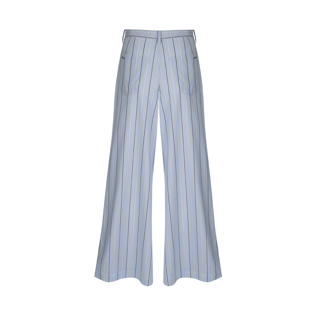 Pinstripe Palazzo Trousers | Back view of Pinstripe Palazzo Trousers MARNI
