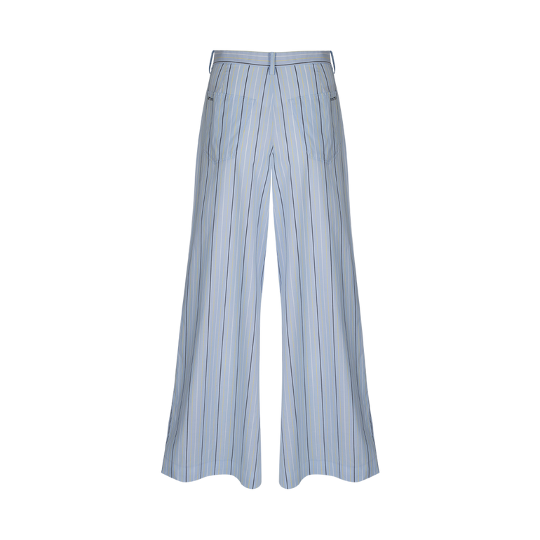 Pinstripe Palazzo Trousers | Back view of Pinstripe Palazzo Trousers MARNI