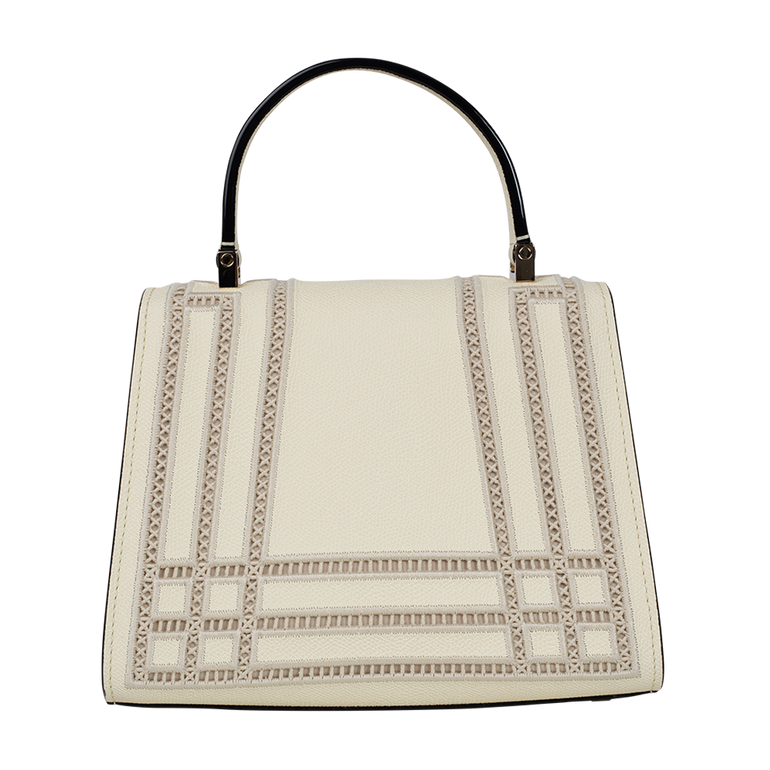 Mini Iside Embroidered Bag | Back view of Mini Iside Embroidered Bag VALEXTRA