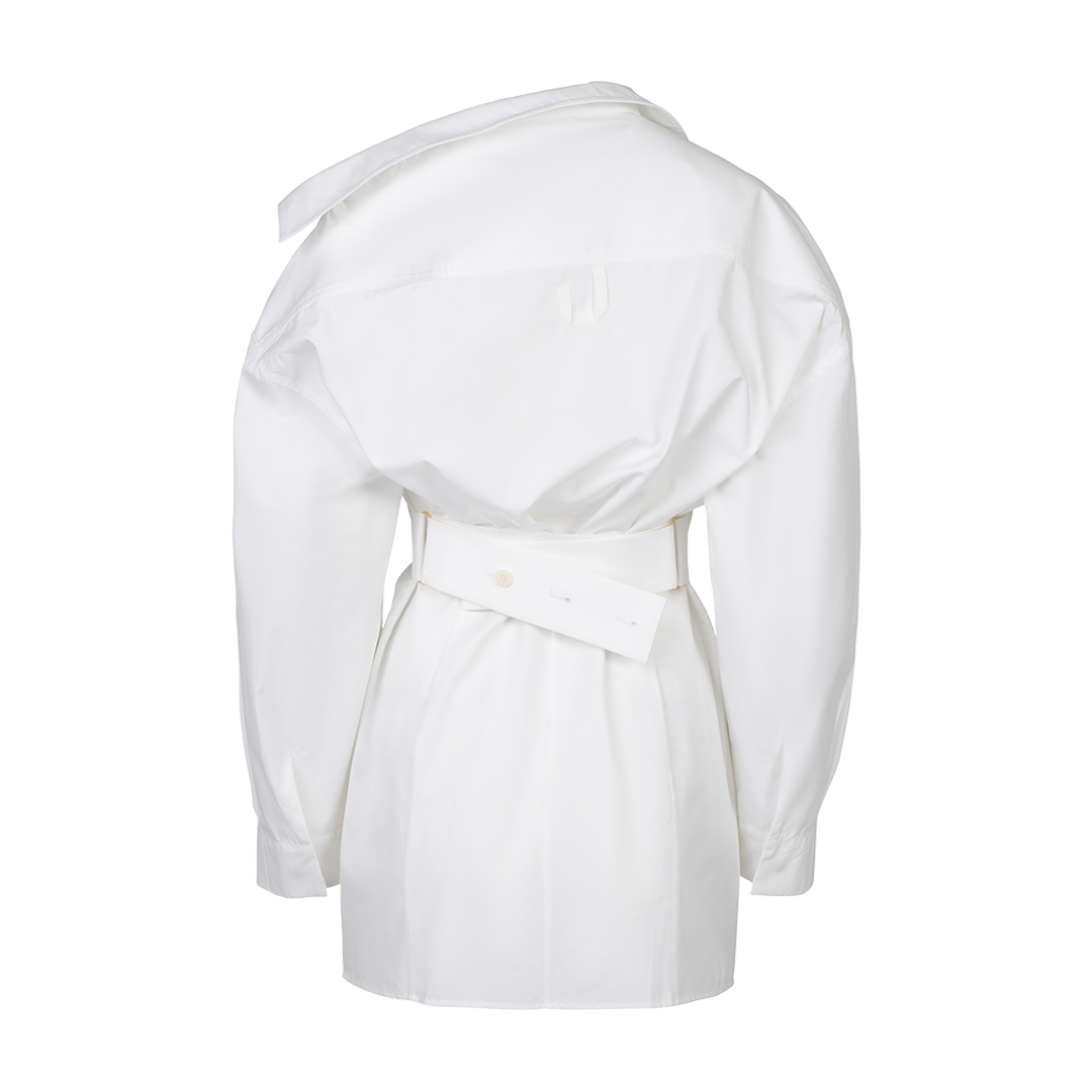 La Mini Robe Chemise Shirtdress | Back view of La Mini Robe Chemise Shirtdress JACQUEMUS