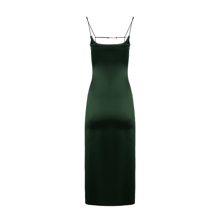 La Robe Notte Midi Dress | Back view of La Robe Notte Midi Dress JACQUEMUS