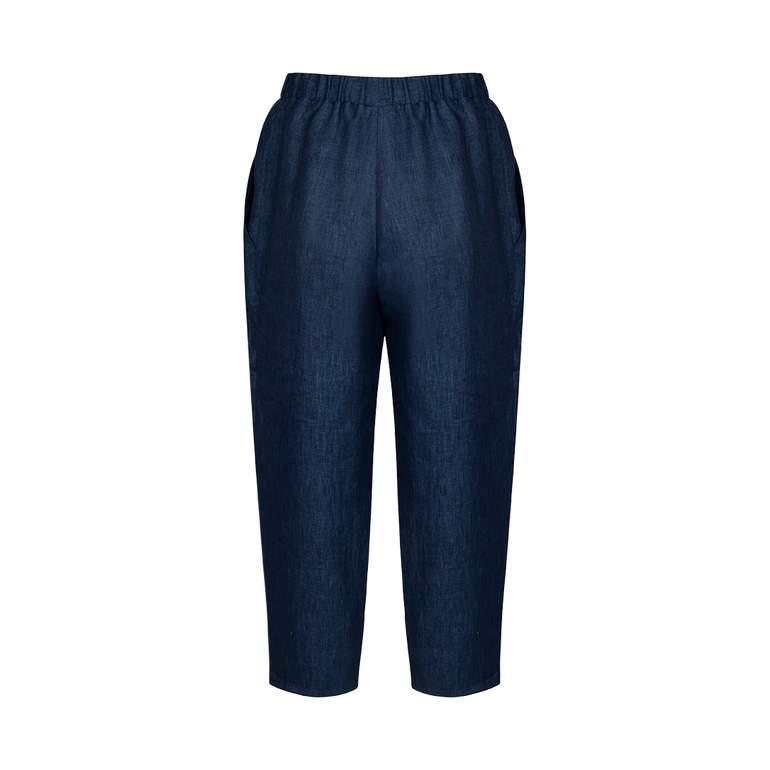 Blue Carrot Pants | Back view of Blue Carrot Pants DUSAN