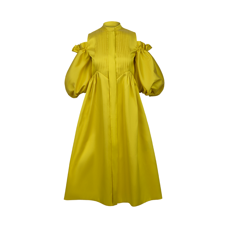 Cold Shoulder Midi Dress | Front view of Cold Shoulder Midi Dress DICE KAYEK