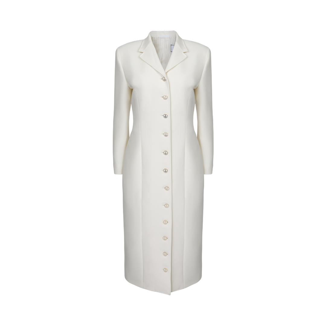 Notch Lapel Wool Dress FORTY FIVE TEN notch-lapel-wool-dress-forty-five-ten