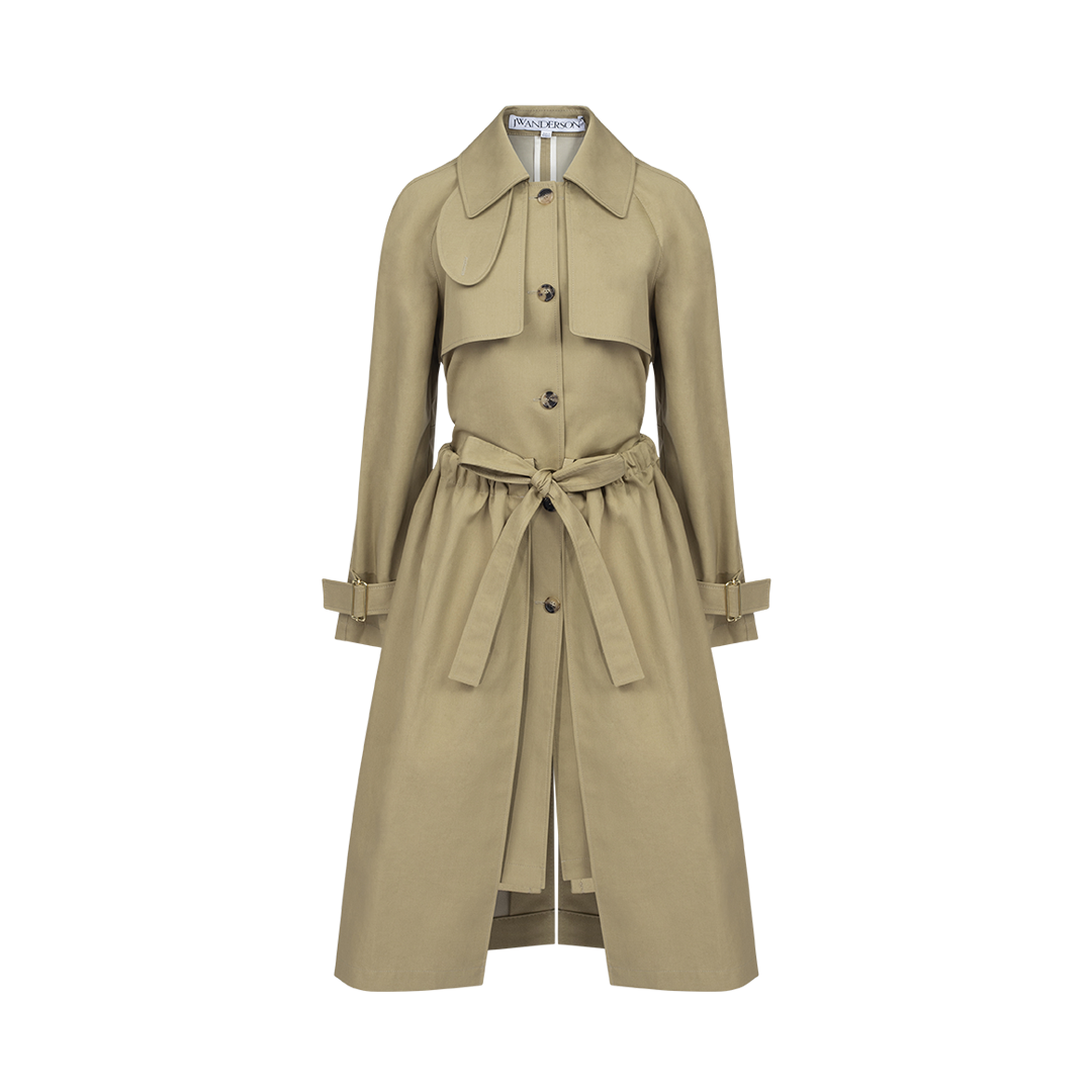 Gathered Trenchcoat | Front view of Gathered Trenchcoat J.W. ANDERSON
