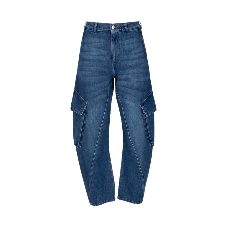 Twisted Cargo Jeans | Front view of Twisted Cargo Jeans JW ANDERSON