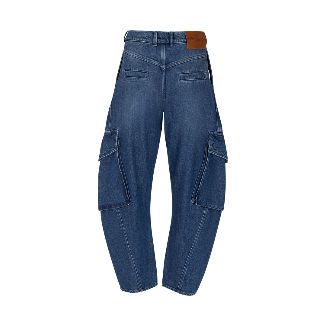 Twisted Cargo Jeans | Back view of Twisted Cargo Jeans JW ANDERSON