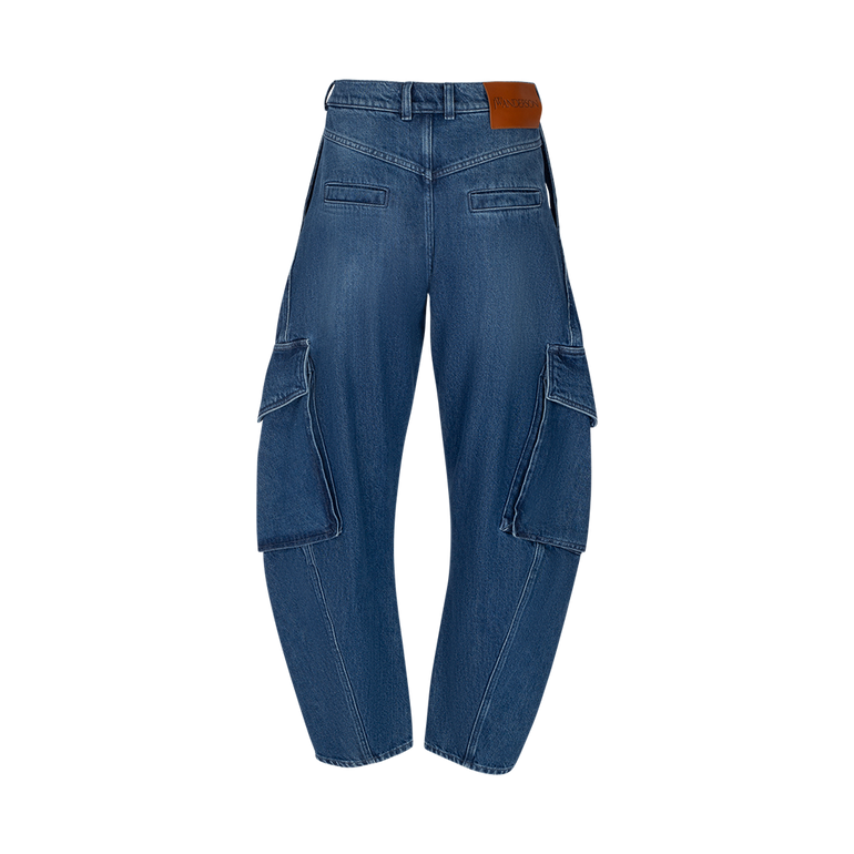 Twisted Cargo Jeans | Back view of Twisted Cargo Jeans JW ANDERSON