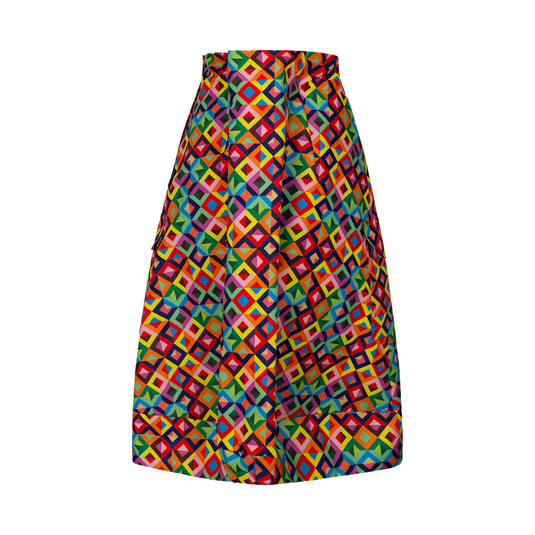 Geometric Midi Skirt | Front view of Geometric Midi Skirt COMME DES GARCONS