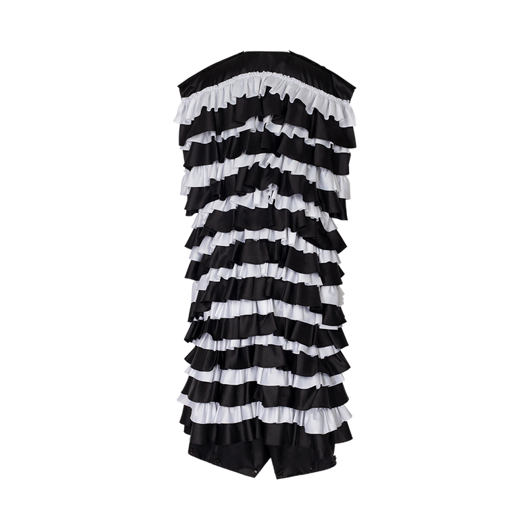 Tiered Ruffle Dress | Front view of Tiered Ruffle Dress NOIR