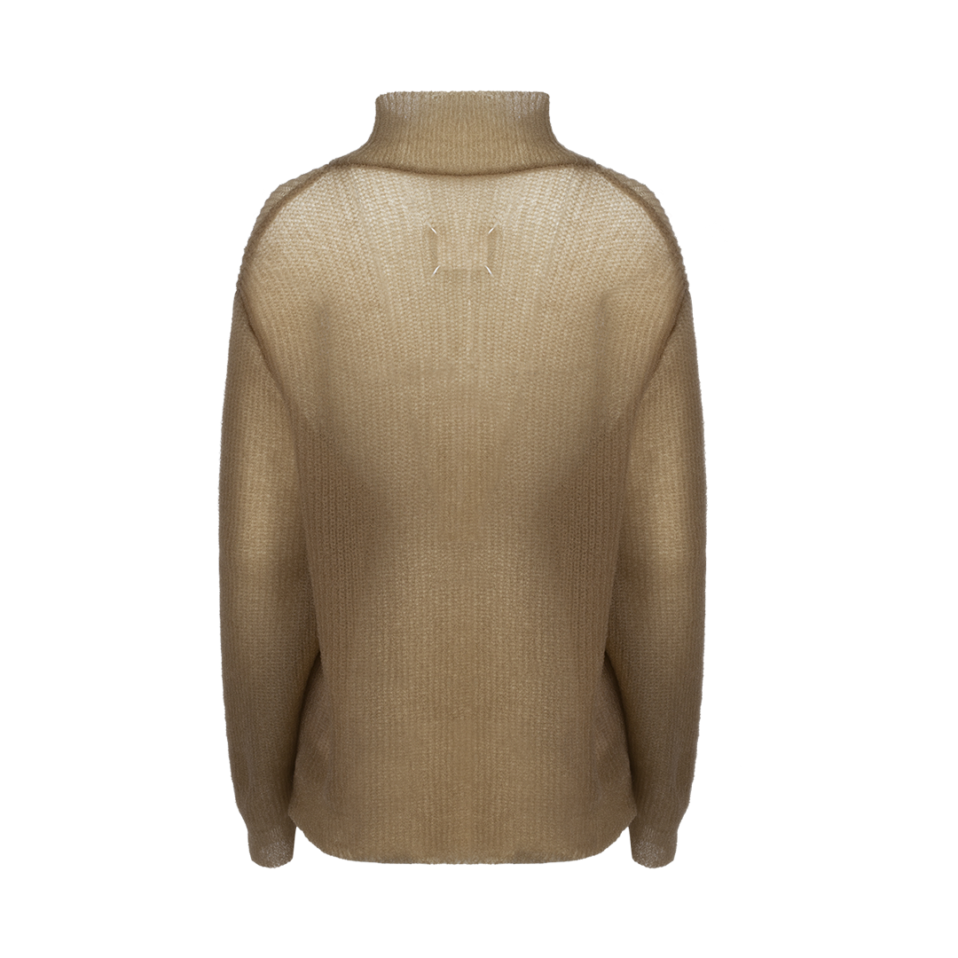 Translucent Quarter-Zip Sweater | Back view of Translucent Quarter-Zip Sweater MAISON MARGIELA