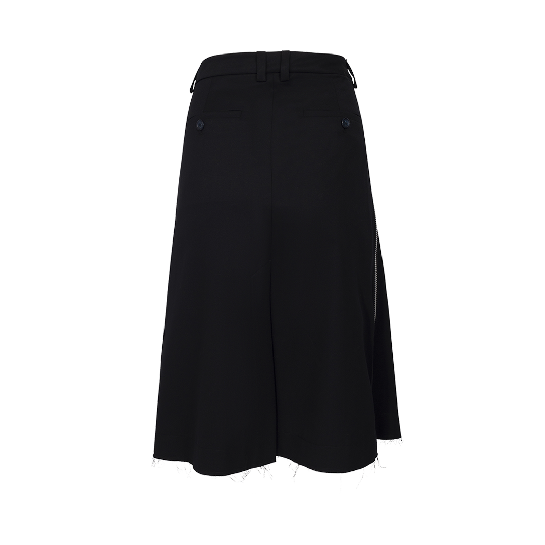 Twill Zipper Skirt | Back view of Twill Zipper Skirt VAQUERA