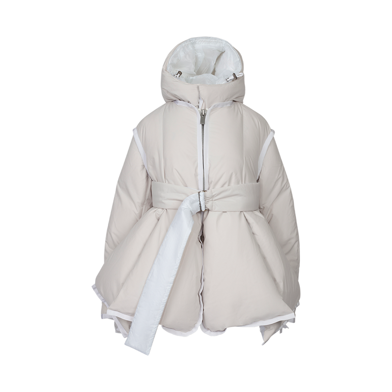 Belted Puffer Jacket | Front view of Belted Puffer Jacket SACAI