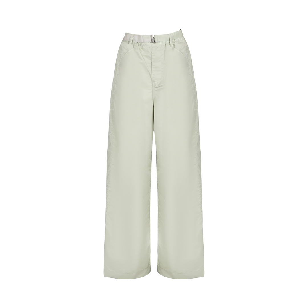 Wide Leg Nylon Pants | Front view of Wide Leg Nylon Pants SACAI