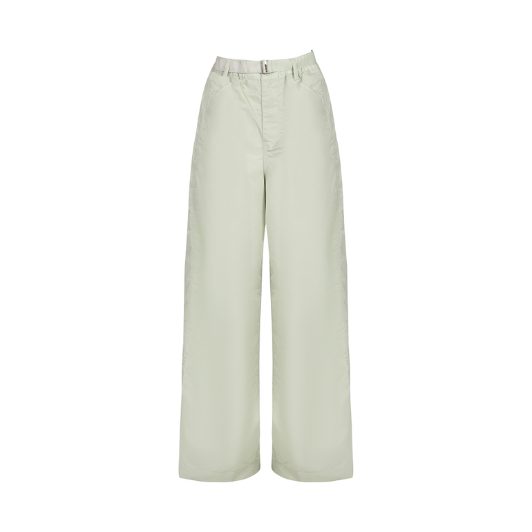 Wide Leg Nylon Pants | Front view of Wide Leg Nylon Pants SACAI