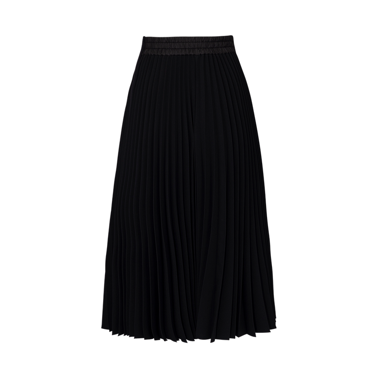 Pleated Drawstrings Midi Skirt| Back view of Pleated Drawstrings Midi Skirt SACAI