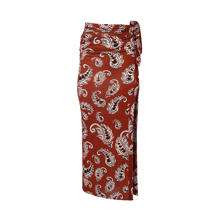 Wrap Maxi Skirt | Front view of Wrap Maxi Skirt RABANNE