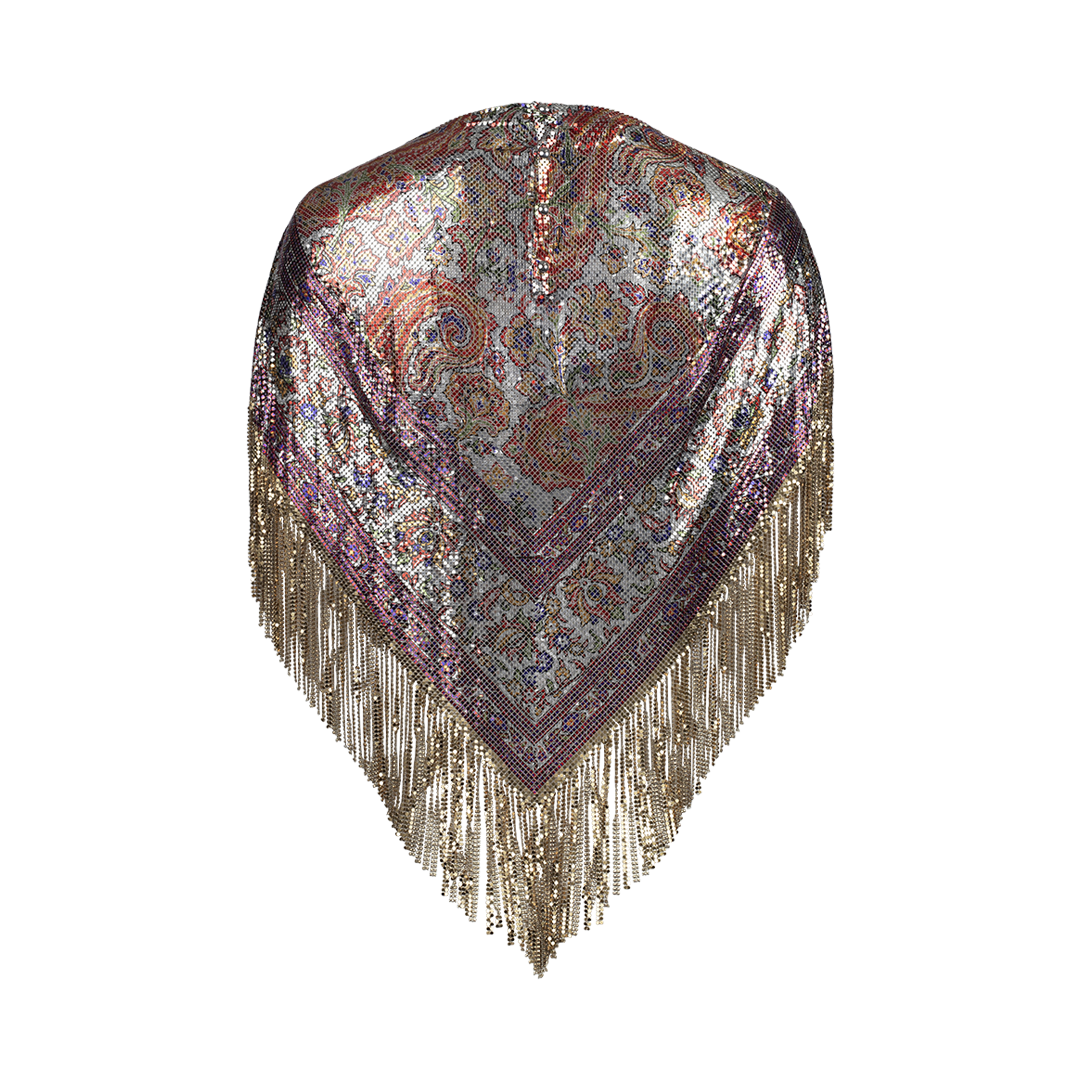 Fringed Chainmail Top | Back view of Fringed Chainmail Top RABANNE