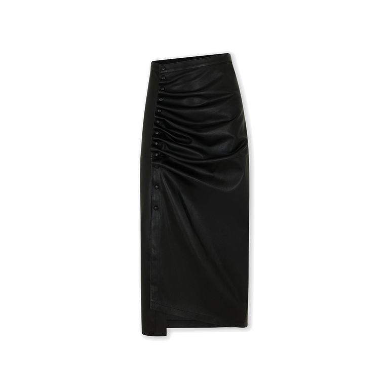 Jupe Midi Skirt | Front view of Jupe Midi Skirt in Black