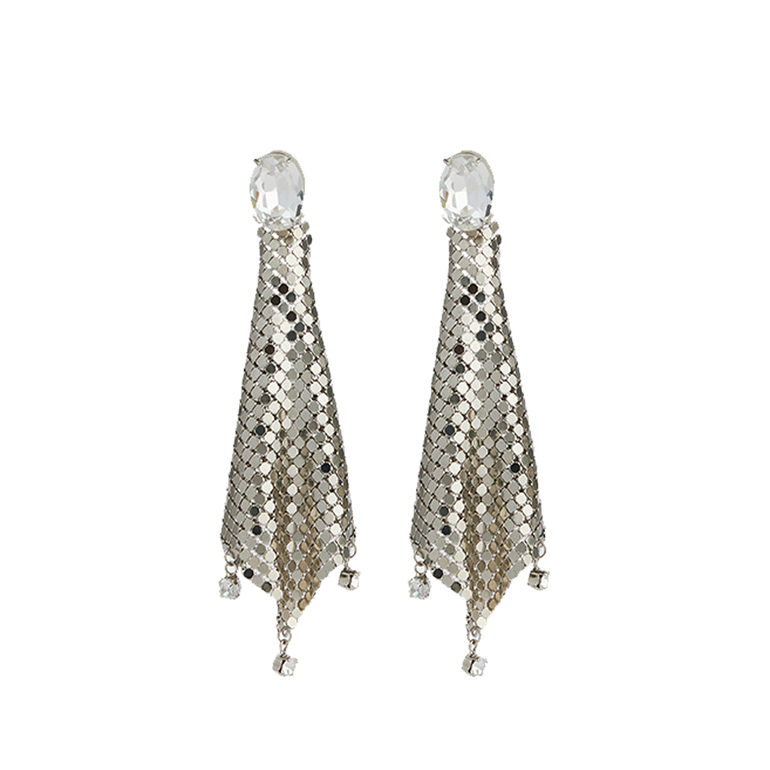 Pixel Strass Drop Earring | Front view of Pixel Strass Drop Earring RABANNE