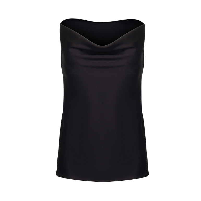 Evergreen Invisible Strap Slip Top | Front view of Evergreen Invisible Strap Slip Top in Black Y/PROJECT