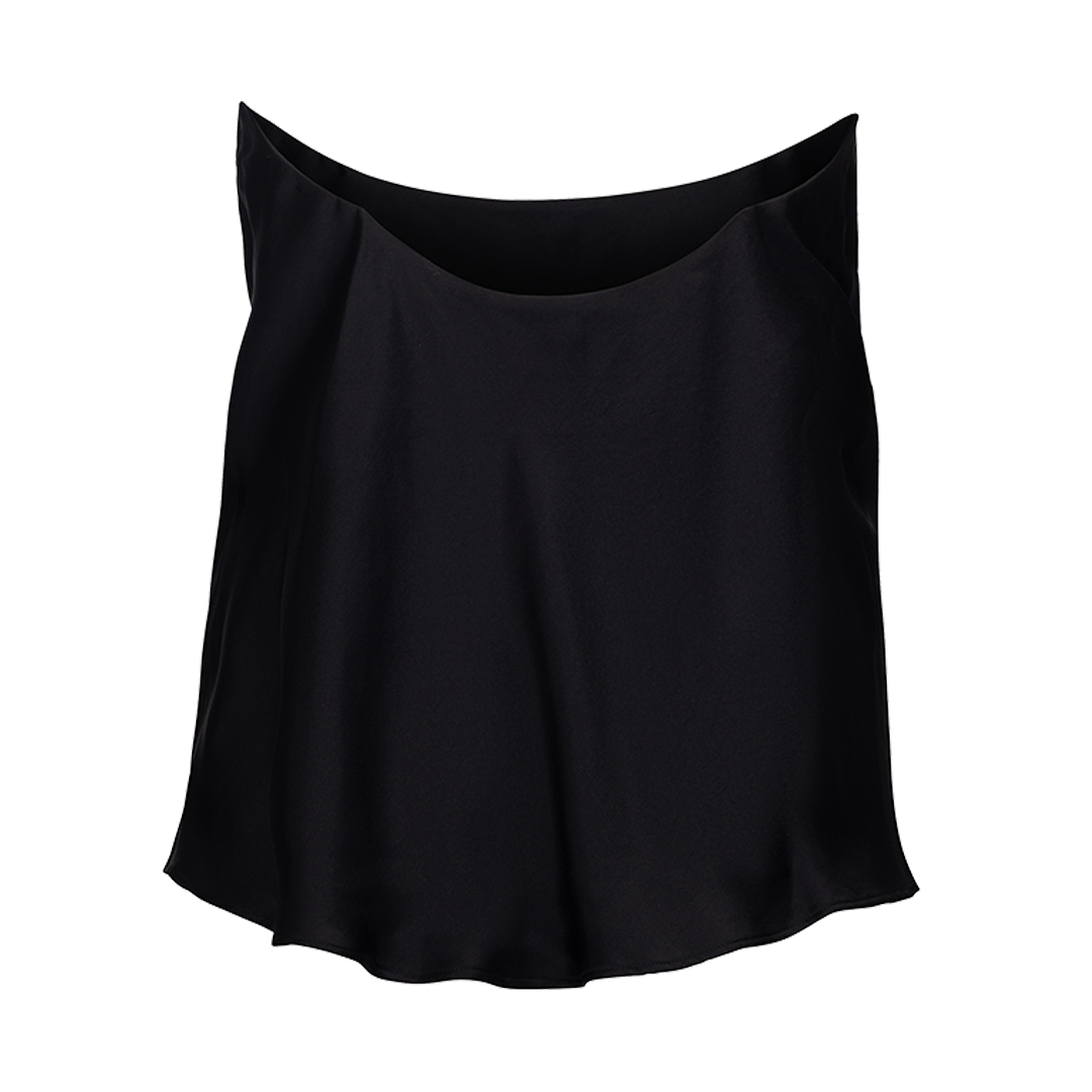 Evergreen Invisible Strap Slip Top | Back view of Evergreen Invisible Strap Slip Top in Black Y/PROJECT