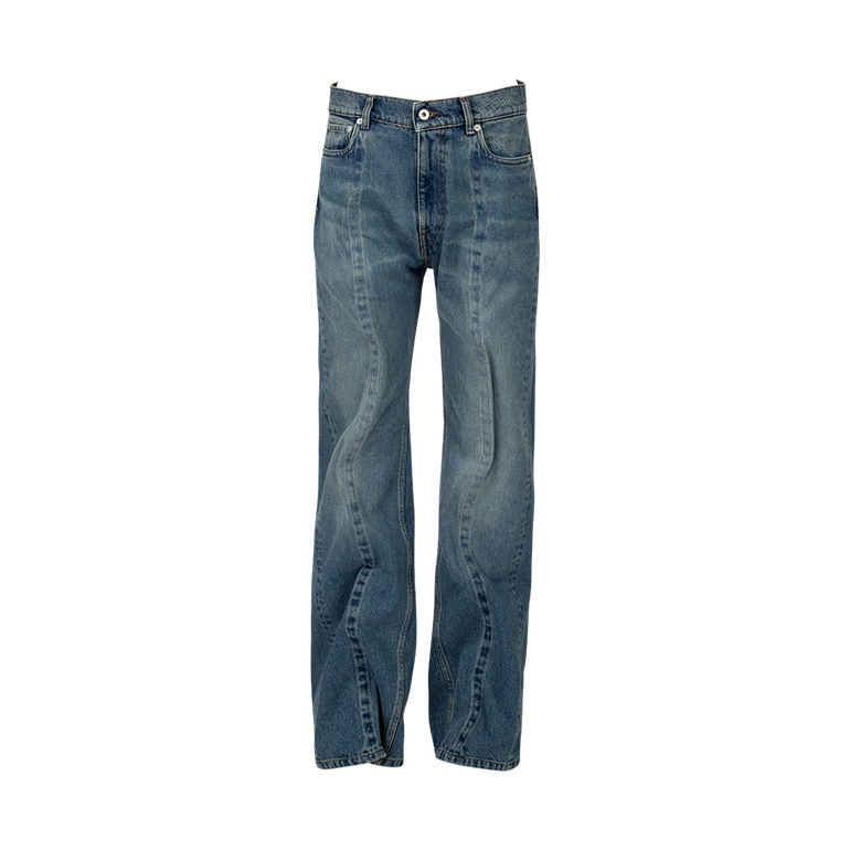 Evergreen Wire Jeans | Front view of Evergreen Wire Jeans Y/PROJECT