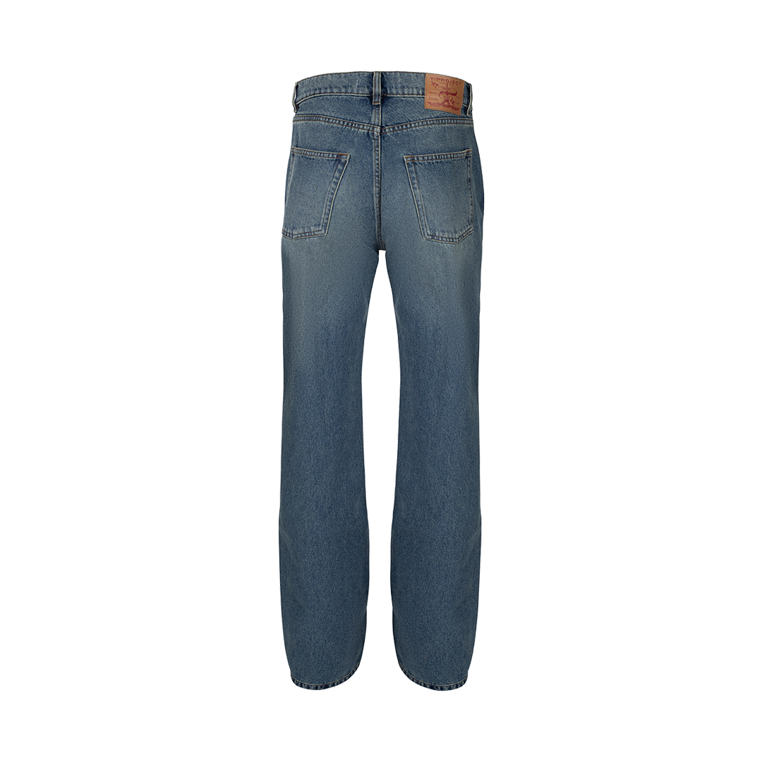 Evergreen Wire Jeans | Back view of Evergreen Wire Jeans Y/PROJECT