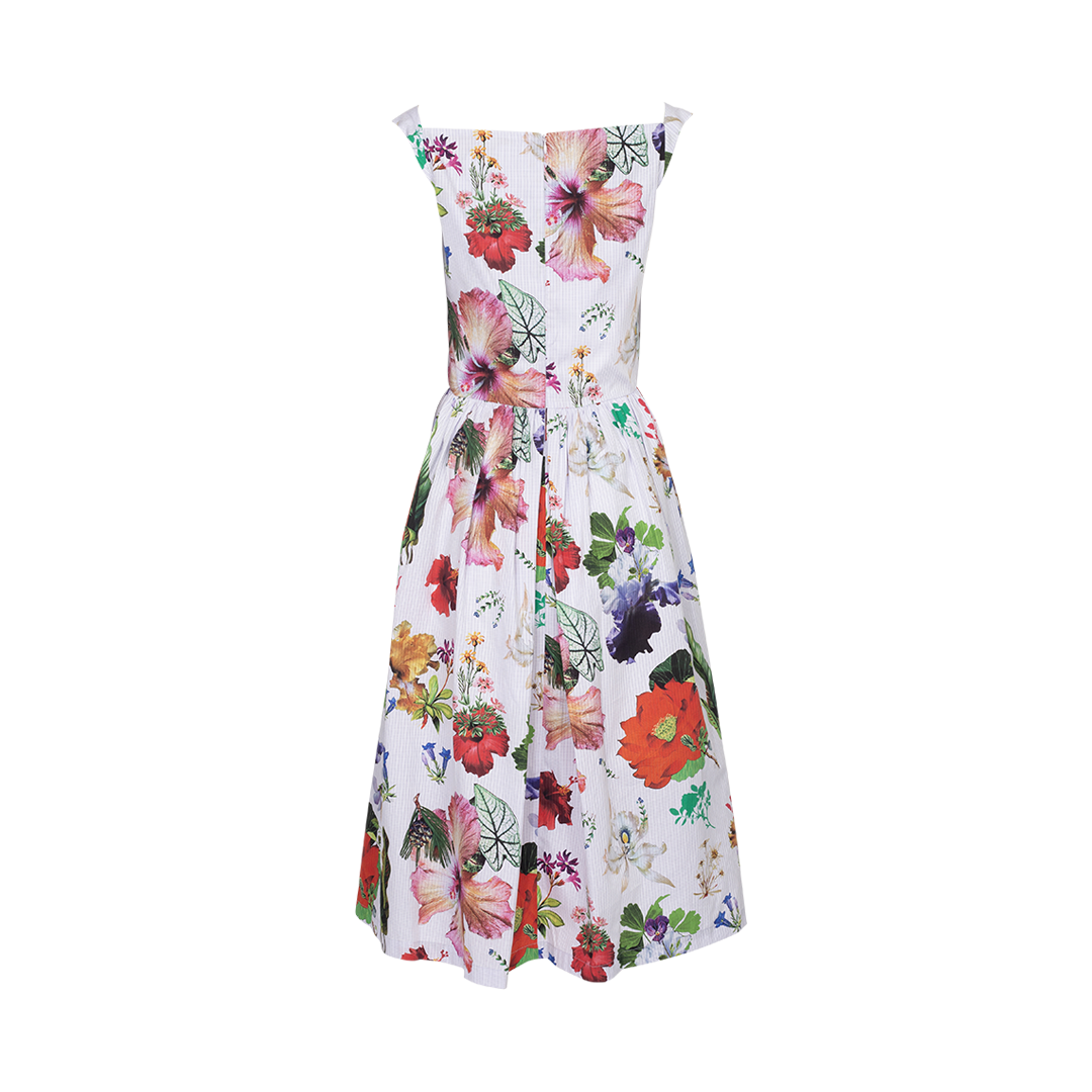 Floral Sunday Dress | Back view of Floral Sunday Dress VIVIENNE WESTWOOD