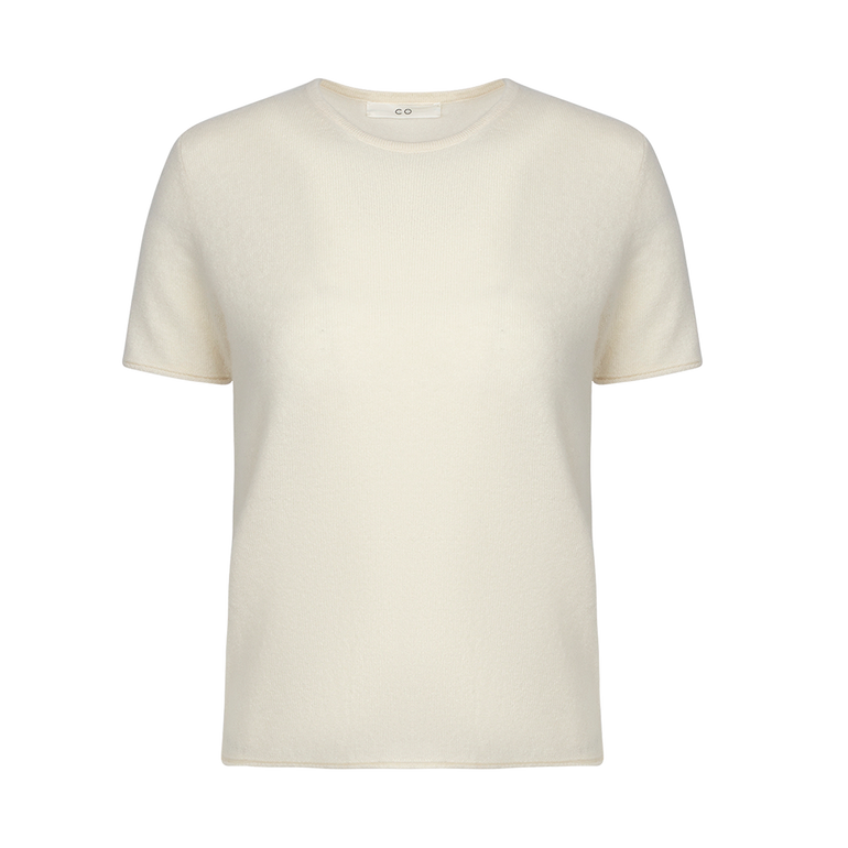 Knit Cashmere T-Shirt | Front view of Knit Cashmere T-Shirt CO