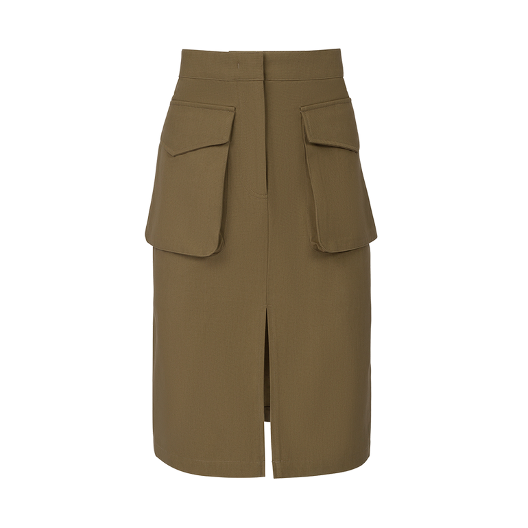 Workwear Utility Skirt | Front view of Workwear Utility Skirt CO