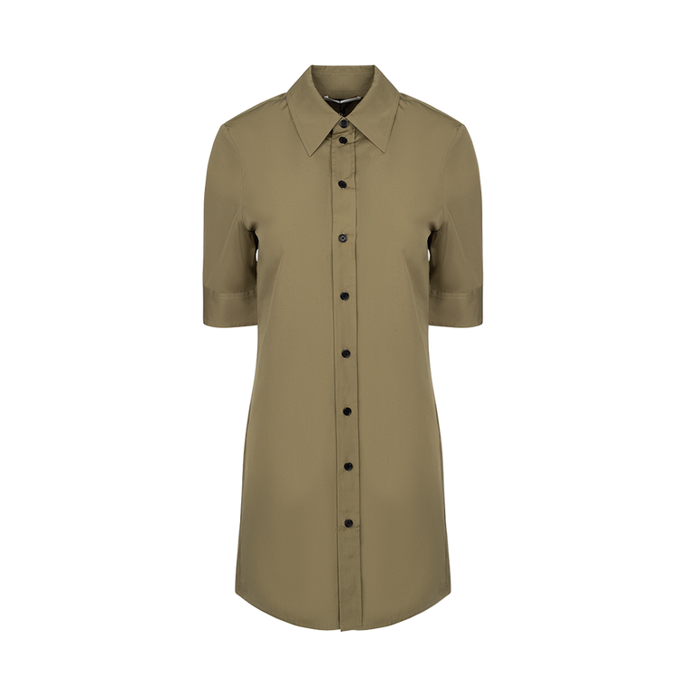 Short-Sleeve Button-Down Tunic | Front view of Short-Sleeve Button-Down Tunic CO