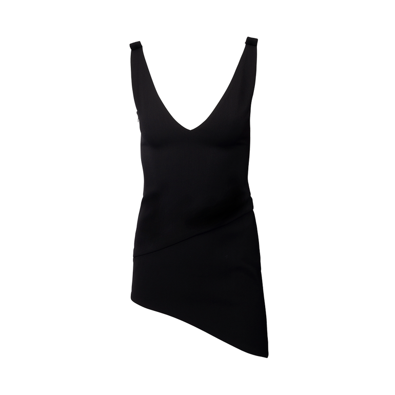 V-Neck Asymmetric Minidress | Front view of V-Neck Asymmetric Minidress JW ANDERSON