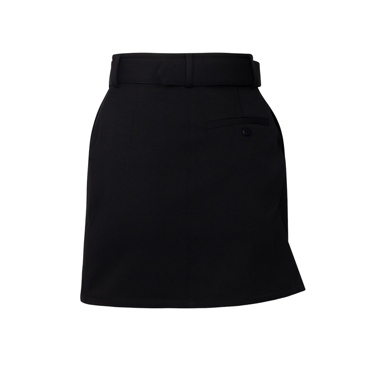 Belted Foldover Miniskirt | Back view of Belted Foldover Miniskirt JW ANDERSON