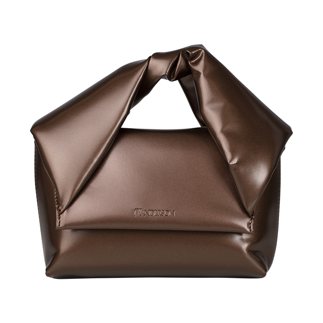 Small Twister Bag | Front view of Small Twister Bag in Brown JW ANDERSON