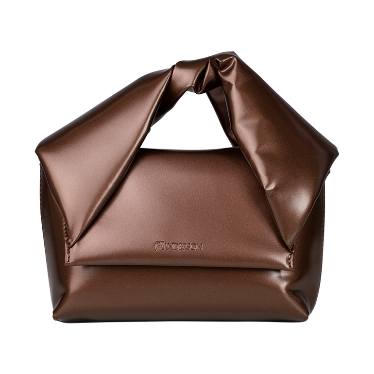 Small Twister Bag | Front view of Small Twister Bag in Brown JW ANDERSON