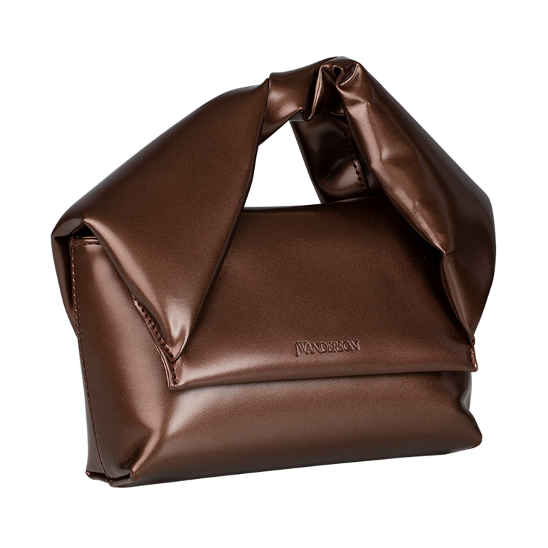 Small Twister Bag | Side view of Small Twister Bag in Brown JW ANDERSON