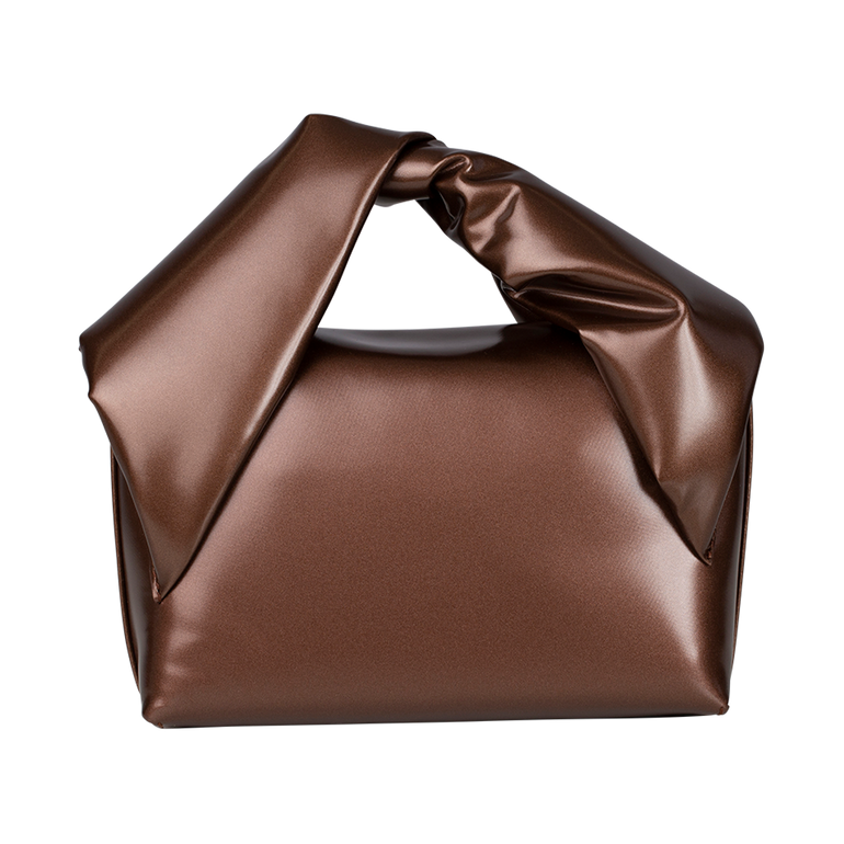 Small Twister Bag | Back view of Small Twister Bag in Brown JW ANDERSON