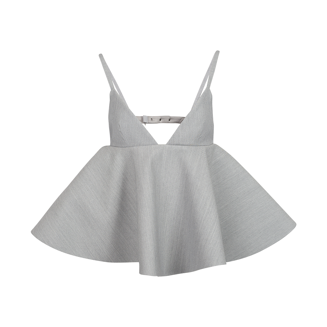 Le Haut Vela Flounce Top | Front view of JACQUEMUS