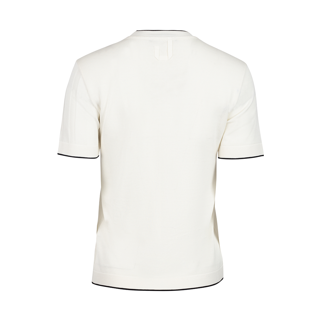 Tricot T-Shirt in White | Back view of Tricot T-Shirt in White JACQUEMUS