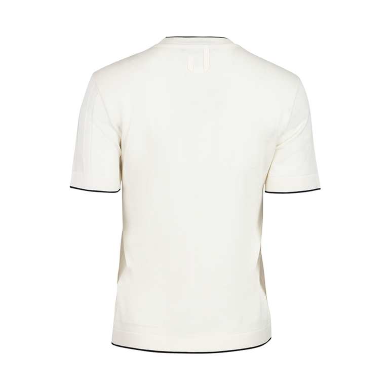 Tricot T-Shirt in White | Back view of Tricot T-Shirt in White JACQUEMUS