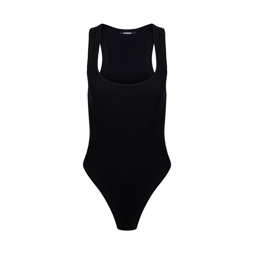 Le Body Gros Grain Bodysuit | Front view of Le Body Gros Grain Bodysuit JACQUEMUS