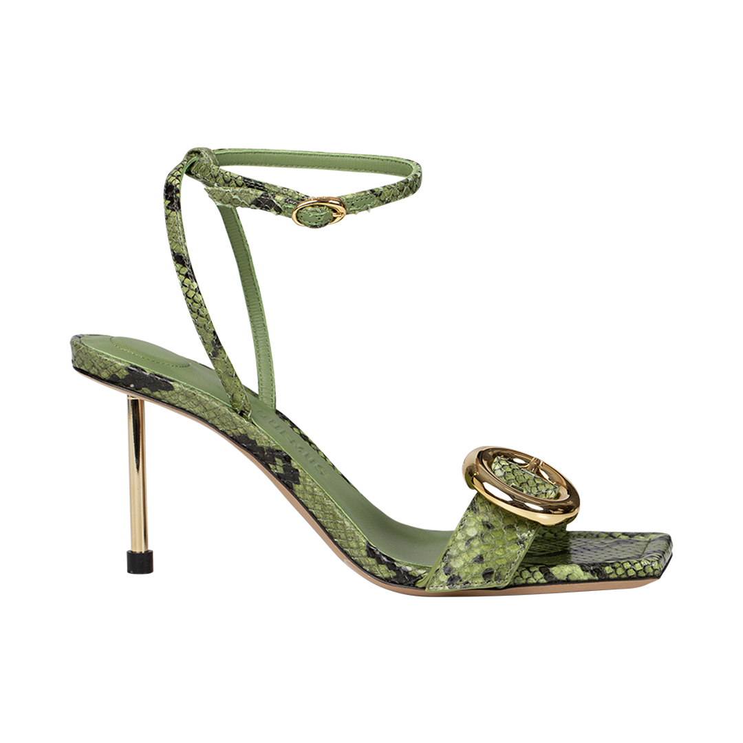 Les Sandales Regalo Croc-Effect Sandals | Front view of Les Sandales Regalo Croc-Effect Sandals JACQUEMUS