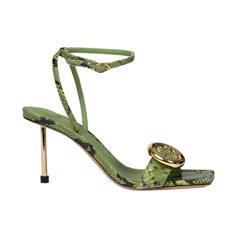 Les Sandales Regalo Croc-Effect Sandals | Front view of Les Sandales Regalo Croc-Effect Sandals JACQUEMUS