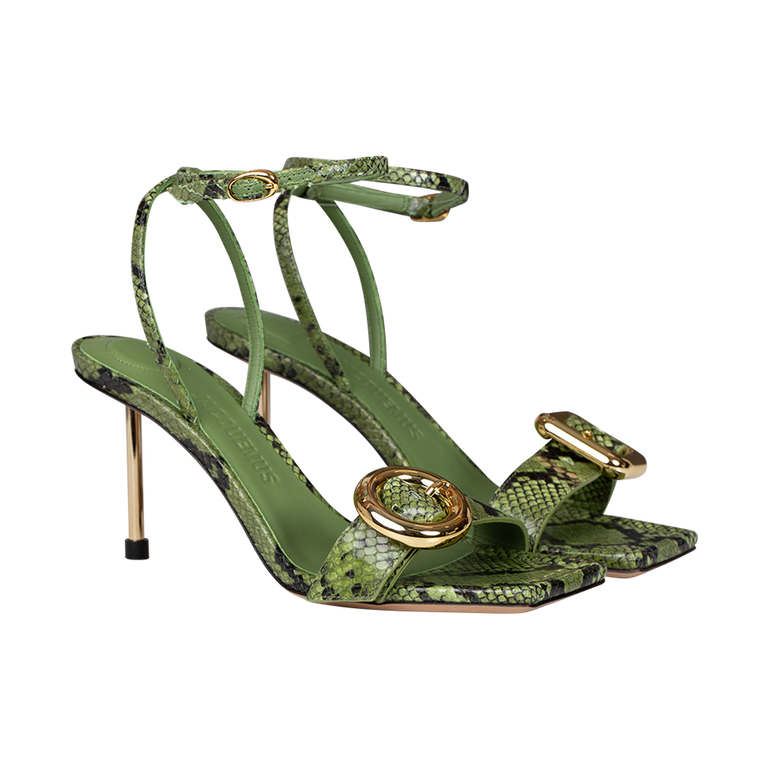 Les Sandales Regalo Croc-Effect Sandals | Side view of Les Sandales Regalo Croc-Effect Sandals JACQUEMUS