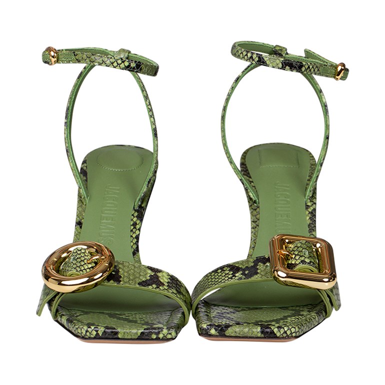 Les Sandales Regalo Croc-Effect Sandals | View of Both view of Les Sandales Regalo Croc-Effect Sandals JACQUEMUS